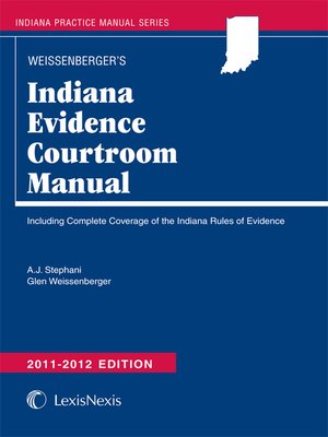cover image of Indiana Evidence Courtroom Manual
